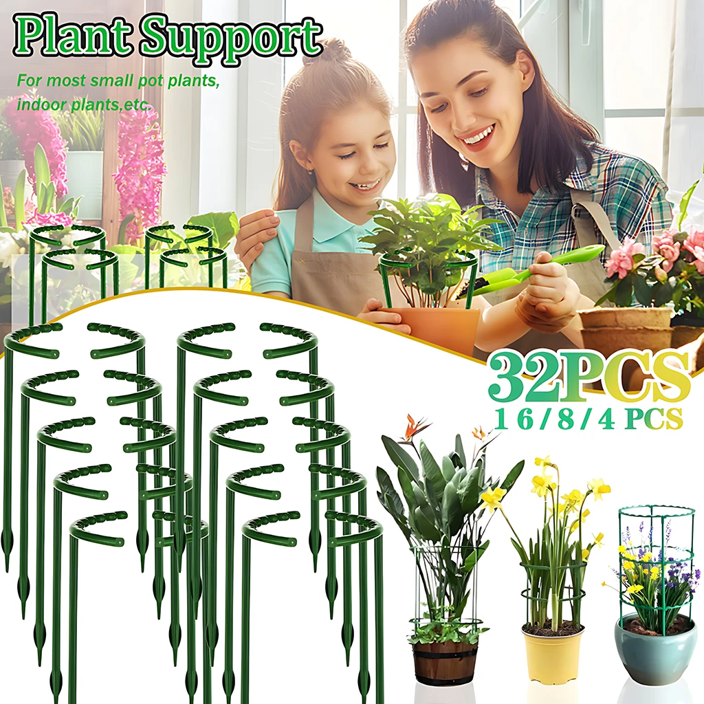 4-32PCS Plastic Plant Support Pile Frame Greenhouse Arrangement Semicircle Fixed Rod Indoor Flower Plant Vine Climbing Bracket
4-32PCS Plastic Plant Support Pile Frame Greenhouse Arrangement Semicircle Fixed Rod Indoor Flower Plant Vine Climbing Bracket