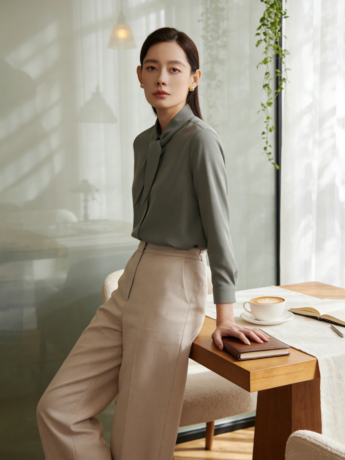 CVANEA Woolen irt Women's Commute Sa Design Premium Spun Wool Warmth Long Sve Button up Classic Straight Cut Winter
CVANEA Woolen irt Women's Commute Sa Design Premium Spun Wool Warmth Long Sve Button up Classic Straight Cut Winter