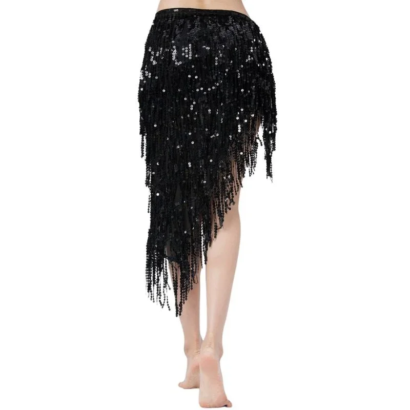 Sequins Bellydance Skirt Belly Dance Long Tassel Scarf Festival Outfits Women Dance Wear Accessories Dancing Belt
Sequins Bellydance Skirt Belly Dance Long Tassel Scarf Festival Outfits Women Dance Wear Accessories Dancing Belt
