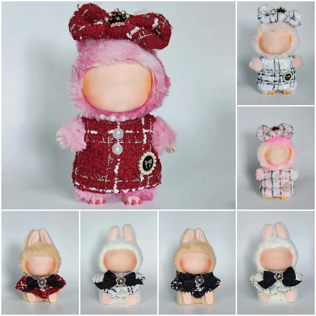 Для 17 см Labubu v1/v2 idol – модный комплект одежды (свитер в розовую и белую полоску), чашка и праздничные аксессуары для сидения
Для 17 см Labubu v1/v2 idol – модный комплект одежды (свитер в розовую и белую полоску), чашка и праздничные аксессуары для сидения