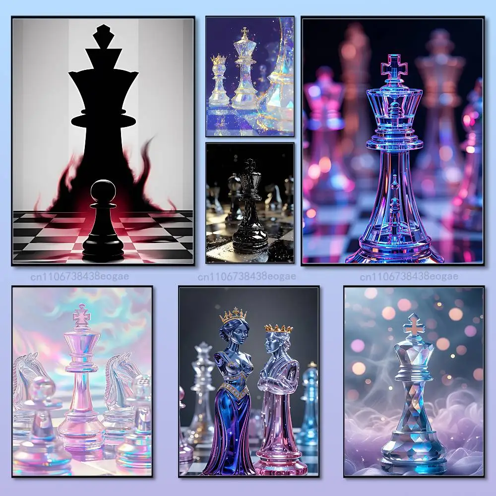 Crystal Chess Pieces Art Poster HD Art Sticky Wall Cafe Bar Room Modern Home Living Room Bedroom Wall Decoration
Crystal Chess Pieces Art Poster HD Art Sticky Wall Cafe Bar Room Modern Home Living Room Bedroom Wall Decoration