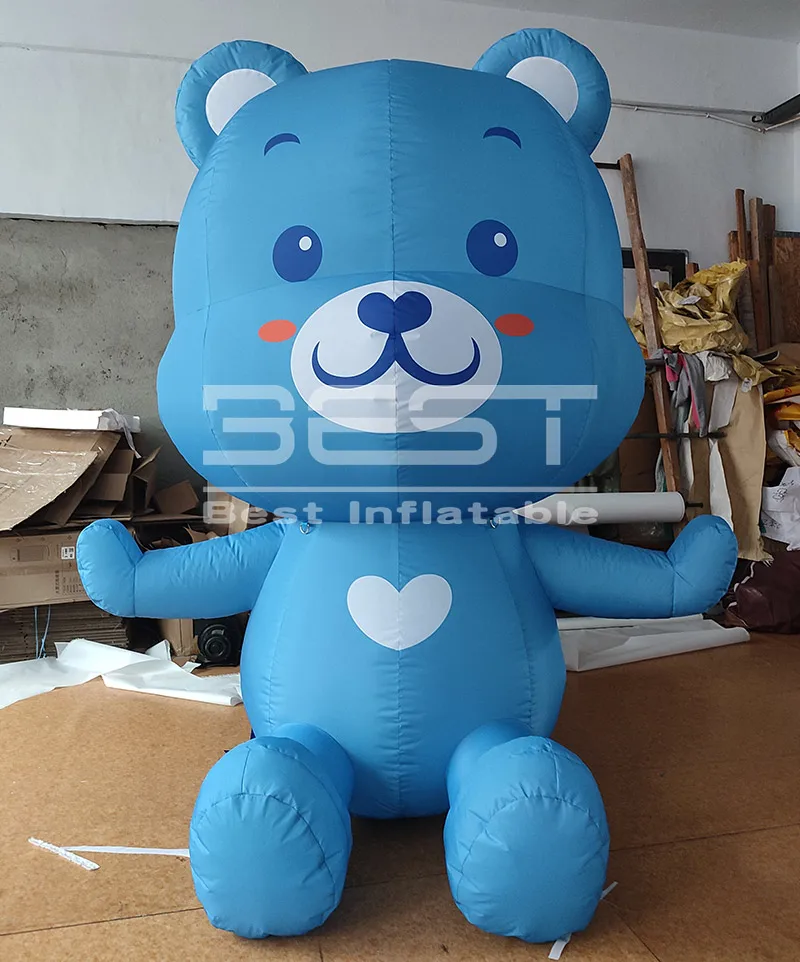 6.5ft Customizable Cute Blue Inflatable Cartoon Bear Model for Event Decoration
6.5ft Customizable Cute Blue Inflatable Cartoon Bear Model for Event Decoration