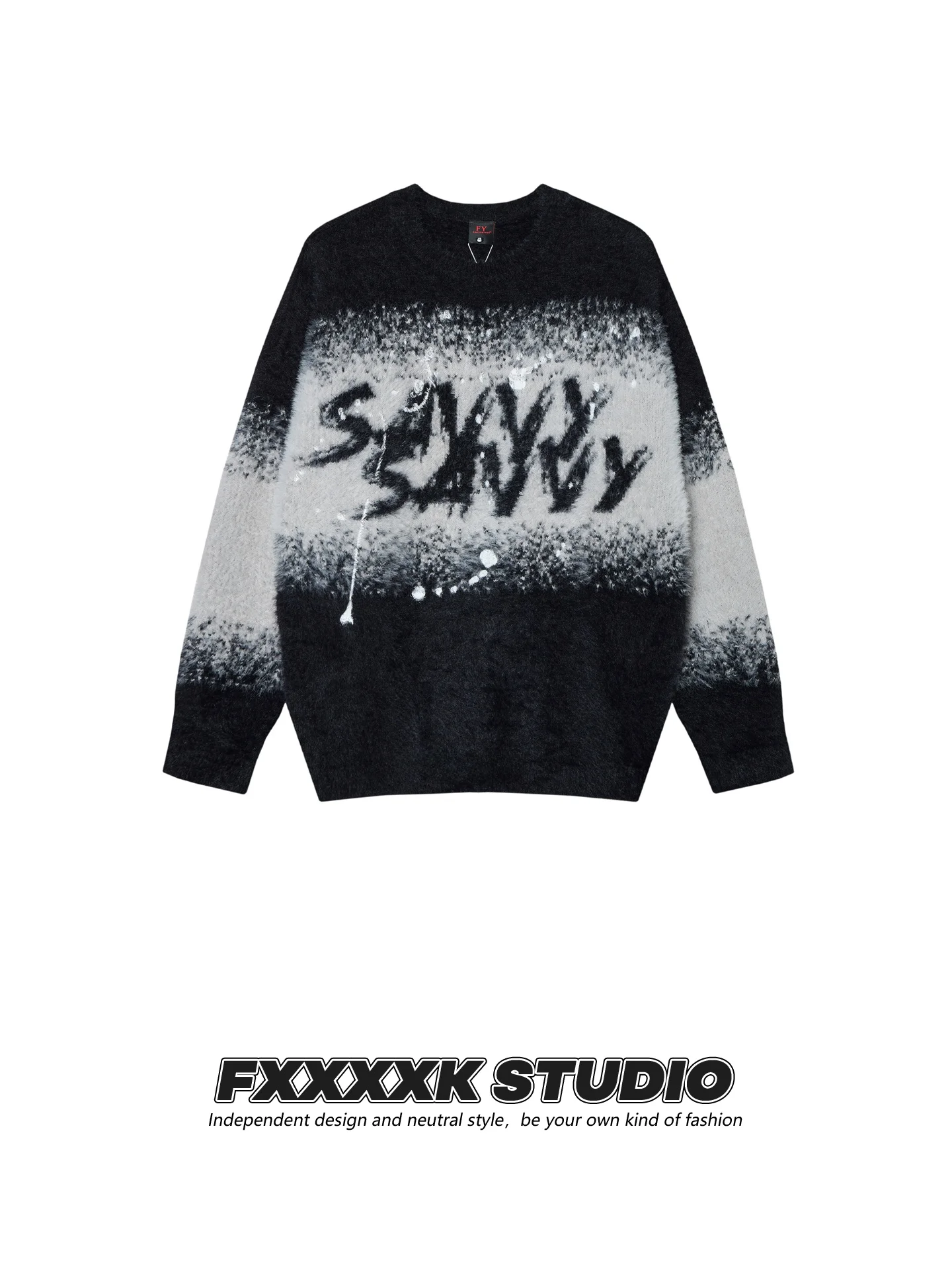 Оригинальный FXK American Retro adient Color Splatter Letter fiti High Street Мягкий вязаный свитер из мохера Модный длинный свитер...
Оригинальный FXK American Retro adient Color Splatter Letter fiti High Street Мягкий вязаный свитер из мохера Модный длинный свитер...