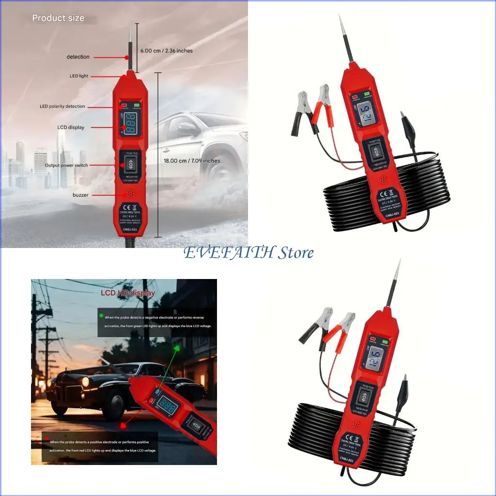 124B Auto Circuit Detector For Professional Mechanic And DIY Enthusiasts Unviersal 3.5-36V Car Circuit Tester
124B Auto Circuit Detector For Professional Mechanic And DIY Enthusiasts Unviersal 3.5-36V Car Circuit Tester