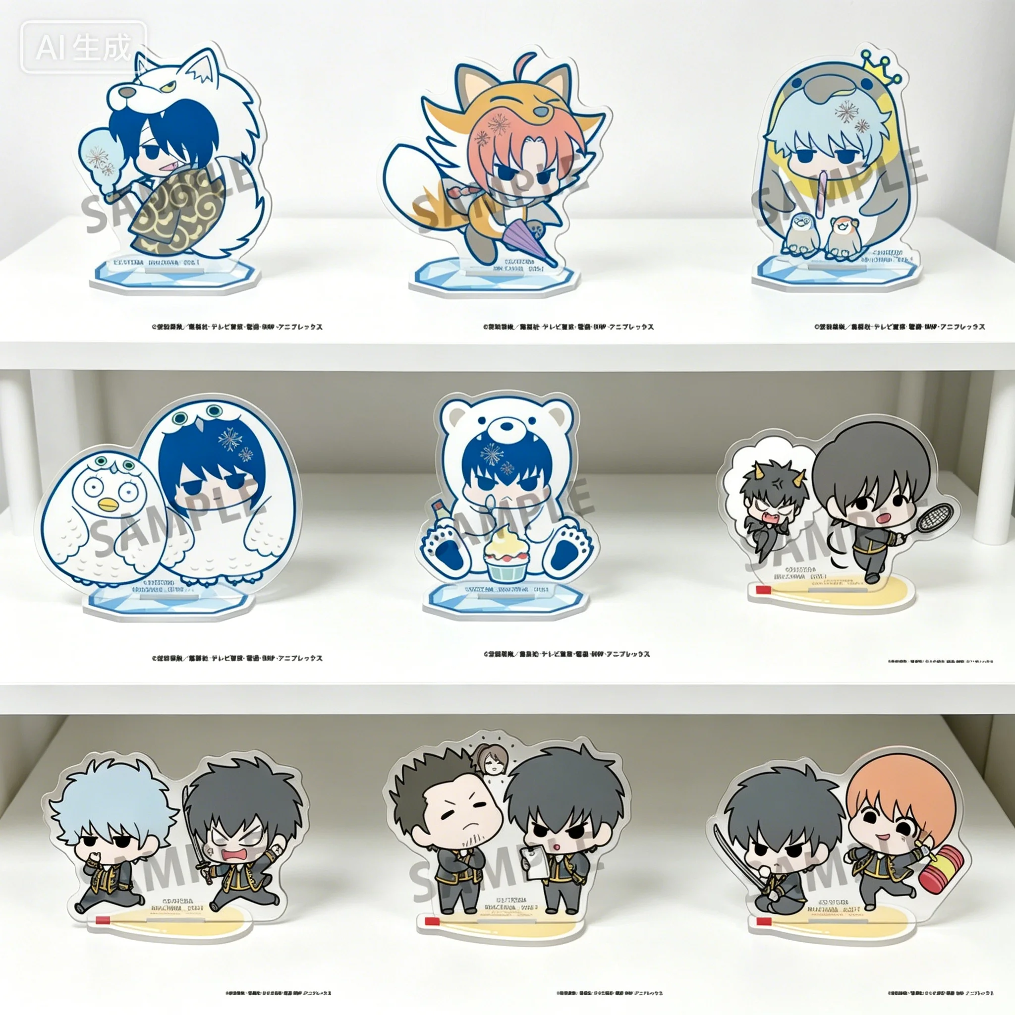 10CM Anime Gintama Maintenance Ver Okita Sougo Gintoki Sakata Q-style Two people Acrylic Stand Model Plate Keychains Desk Decor
10CM Anime Gintama Maintenance Ver Okita Sougo Gintoki Sakata Q-style Two people Acrylic Stand Model Plate Keychains Desk Decor