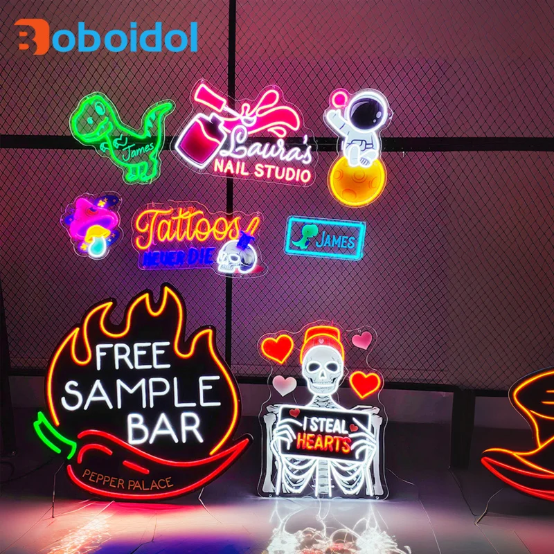 STLF Boboidol UV Print Neon Sign Custom NO MOQ Dropshipping Neon Sign Custom logo Business Shop Advertising Logo Sign
STLF Boboidol UV Print Neon Sign Custom NO MOQ Dropshipping Neon Sign Custom logo Business Shop Advertising Logo Sign