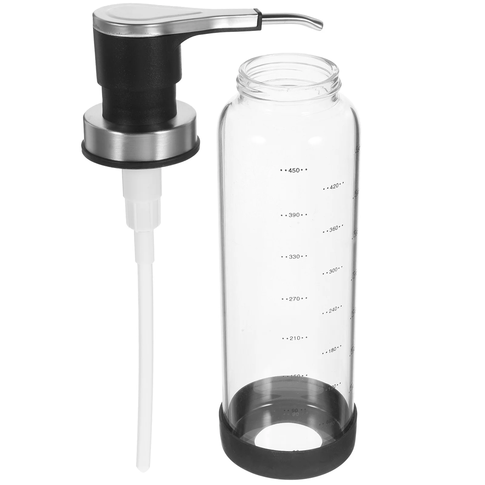 Press Pump Honey Bottle Empty Syrup Dispenser Glass Stainless Steel Jam Pump Jar Kitchen Storage Bottle
Press Pump Honey Bottle Empty Syrup Dispenser Glass Stainless Steel Jam Pump Jar Kitchen Storage Bottle