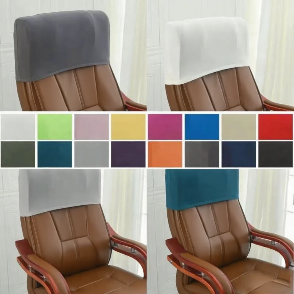 Elastic Boss Chair Head Pillowcase Office Chair Head Protection Slipcover Solid Color Banquet Dinner Chair Backrest Slipcover
Elastic Boss Chair Head Pillowcase Office Chair Head Protection Slipcover Solid Color Banquet Dinner Chair Backrest Slipcover