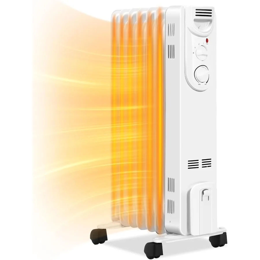 Масляный обогреватель 1500 Вт, электрический радиаторный обогреватель с регулируемым термостатом, 3 настройки нагрева, защита от перегрева и опрокидывания, портативный
Масляный обогреватель 1500 Вт, электрический радиаторный обогреватель с регулируемым термостатом, 3 настройки нагрева, защита от перегрева и опрокидывания, портативный