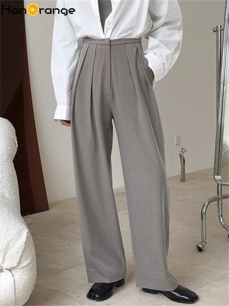 HanOrange 2025 Spring Fashion High Waist Wide Leg Pants Women Loose Straight Drop Feel Trousers Oat Ash
HanOrange 2025 Spring Fashion High Waist Wide Leg Pants Women Loose Straight Drop Feel Trousers Oat Ash