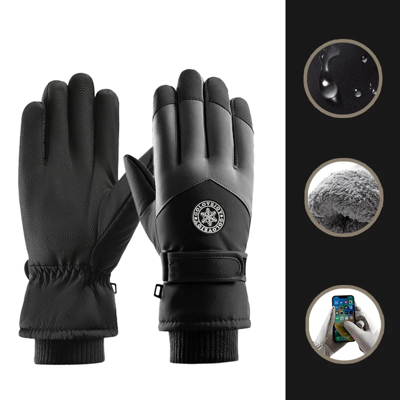 1Pair Winter Ski Gloves Women Warm Men Motorcycle Gloves Riding Equipment Touch Screen Windproof Waterproof Thermal Gloves
1Pair Winter Ski Gloves Women Warm Men Motorcycle Gloves Riding Equipment Touch Screen Windproof Waterproof Thermal Gloves