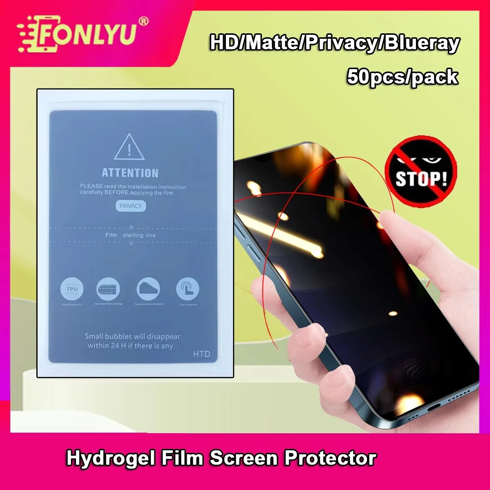 FONLYU 50pcs TPU Privacy Hydorgel Film Sheets for iPhone 14 13 12 Pro Curved Screen Protector SS 890C Cut Machine HD Blue Films
FONLYU 50pcs TPU Privacy Hydorgel Film Sheets for iPhone 14 13 12 Pro Curved Screen Protector SS 890C Cut Machine HD Blue Films