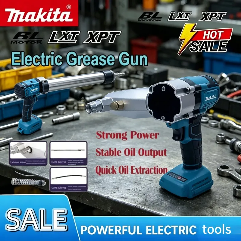 Makita Brushless Wireless Fully AutomaticElectric Grease Gun High-Pressure Excavator Specific Grease Gun For 18V Battery
Makita Brushless Wireless Fully AutomaticElectric Grease Gun High-Pressure Excavator Specific Grease Gun For 18V Battery