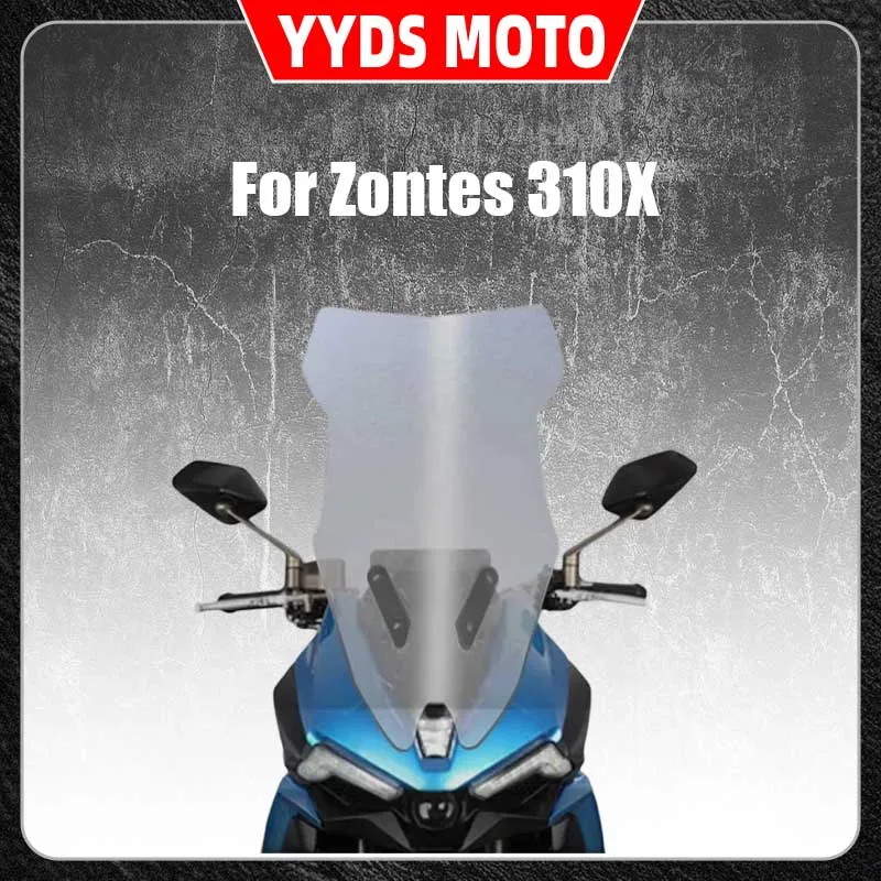 For Zontes 310X with a high windshield and modifying it with a front windshield chest protector imported glass
For Zontes 310X with a high windshield and modifying it with a front windshield chest protector imported glass