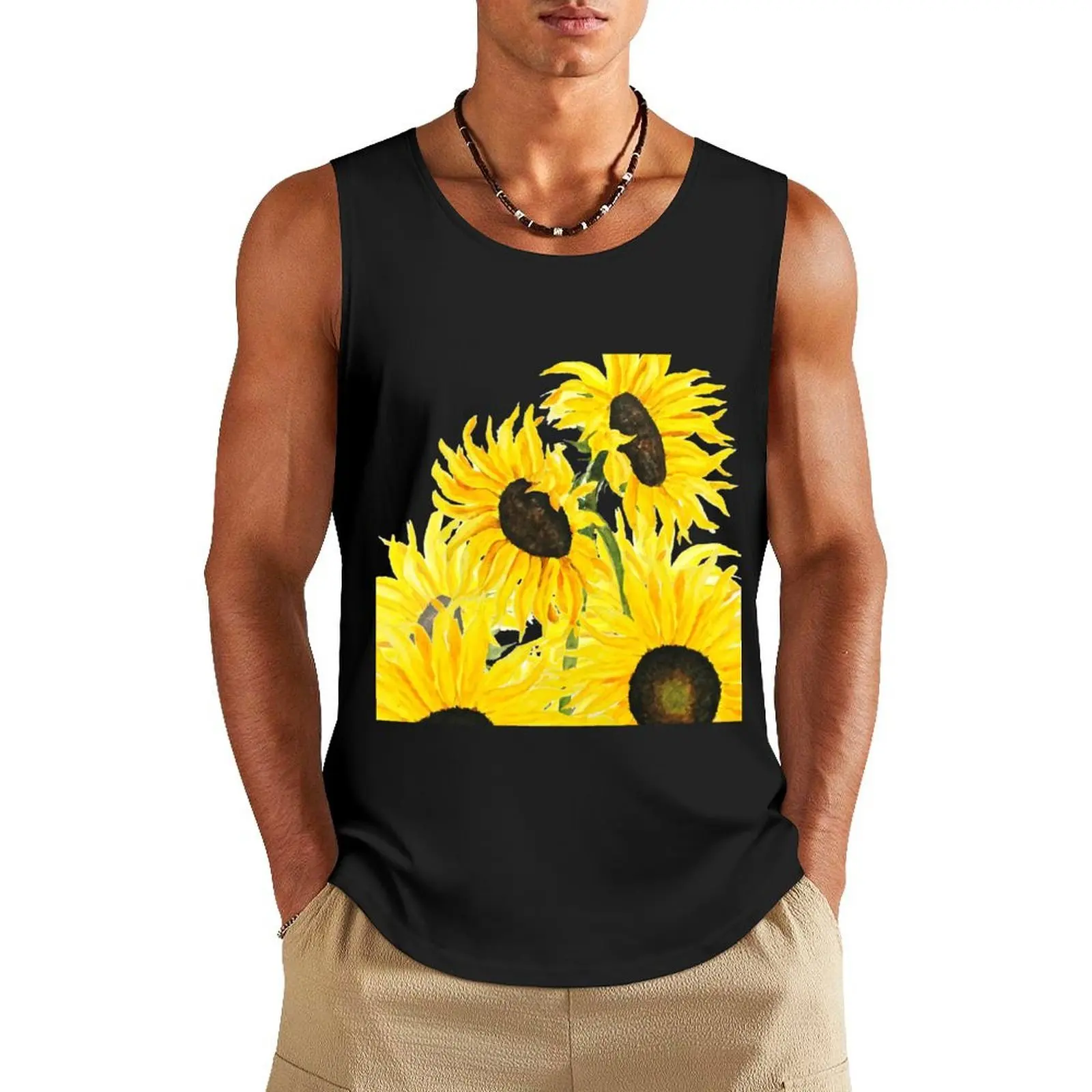 hand painted yellow sunflowers 2017 Tank Top sports vest Men's summer clothes 2025 T-shirts men plain t-shirt
hand painted yellow sunflowers 2017 Tank Top sports vest Men's summer clothes 2025 T-shirts men plain t-shirt
