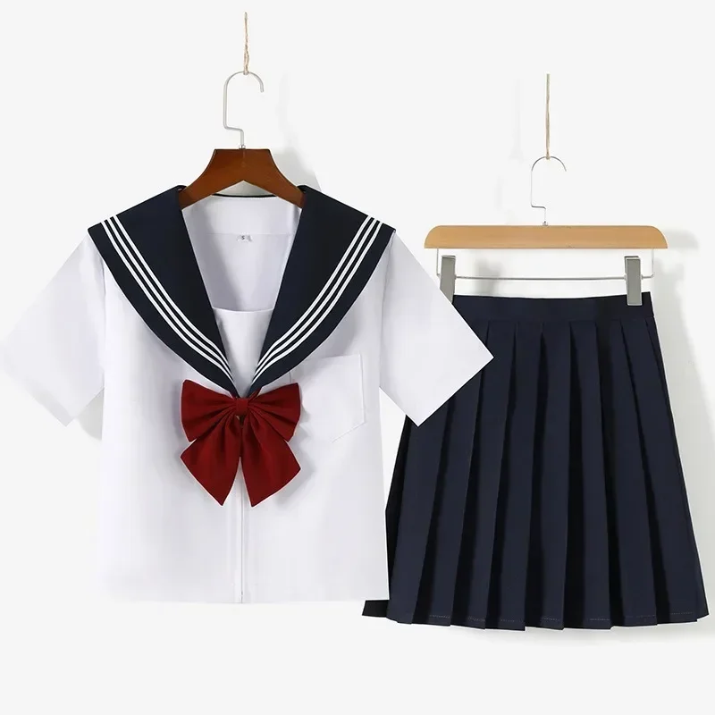 Spring and Autumn Style Blue Pleated Skirt Schoolgirl Uniform Three Book Sailor Suit JK Uniform Long Sleeve Pleated Skirt Suit
Spring and Autumn Style Blue Pleated Skirt Schoolgirl Uniform Three Book Sailor Suit JK Uniform Long Sleeve Pleated Skirt Suit
