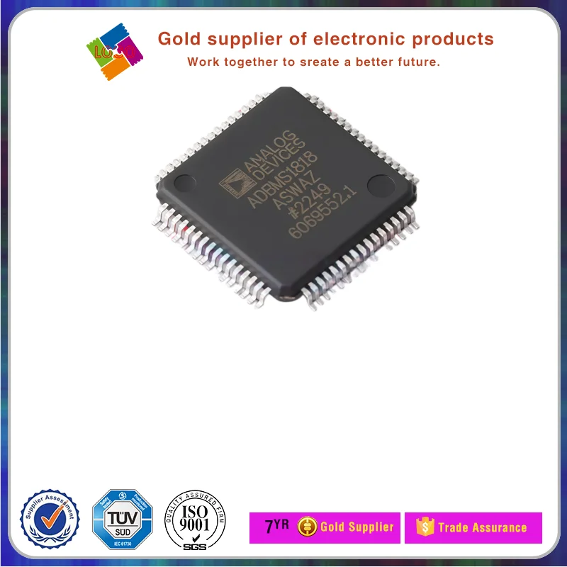 Hot Sale ADBMS1818ASWAZ-RL New Original Genuine 18-Channel BMS Chip Battery Monitor IC isoSPI Daisy Chain LQFP-64 Package In Sto
Hot Sale ADBMS1818ASWAZ-RL New Original Genuine 18-Channel BMS Chip Battery Monitor IC isoSPI Daisy Chain LQFP-64 Package In Sto