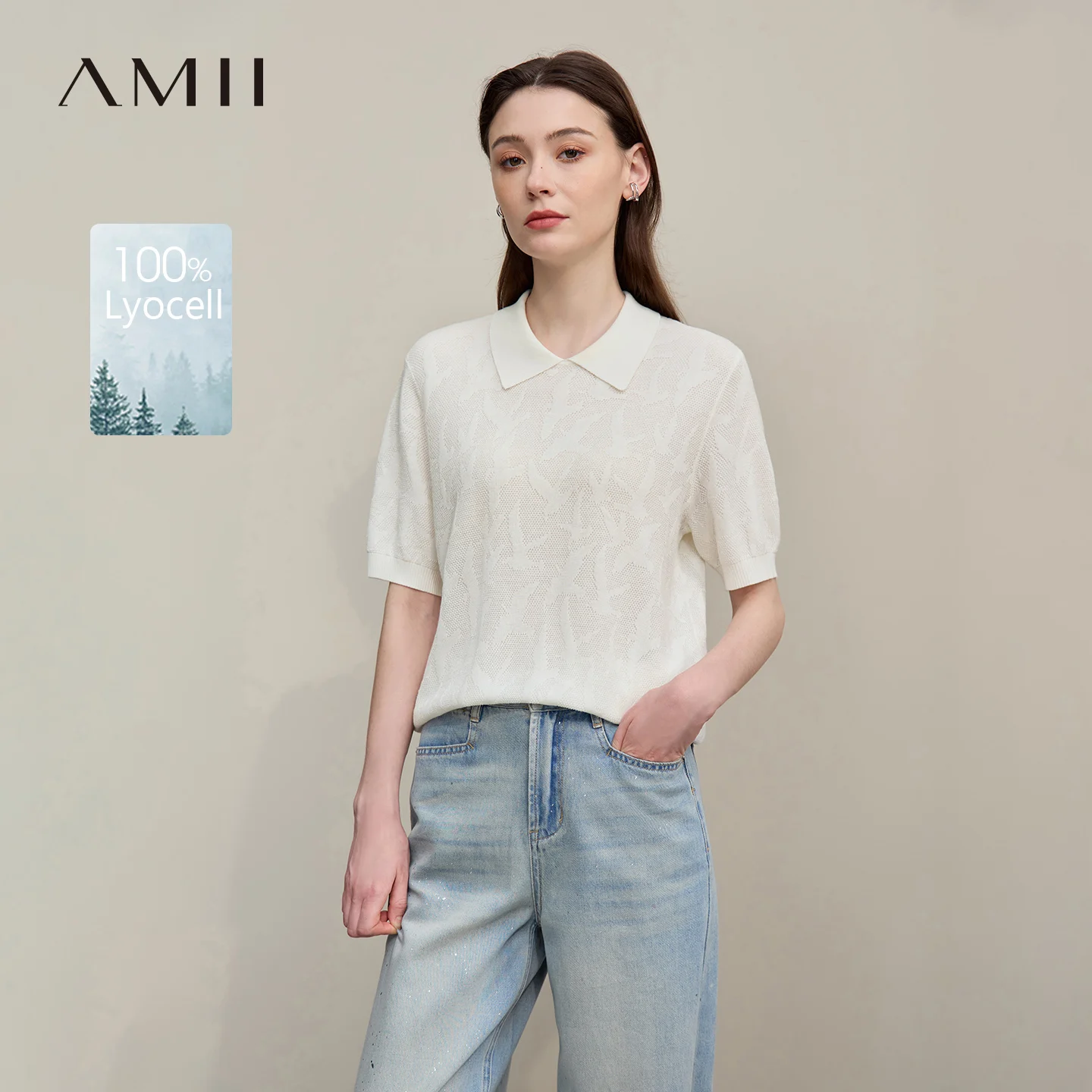 Amii Women's Knit Top 2026 Summer New Lapel Collar Jacquard Loose Fit Sweater Casual Daily Versatile Pullover For Women 12642076
Amii Women's Knit Top 2026 Summer New Lapel Collar Jacquard Loose Fit Sweater Casual Daily Versatile Pullover For Women 12642076