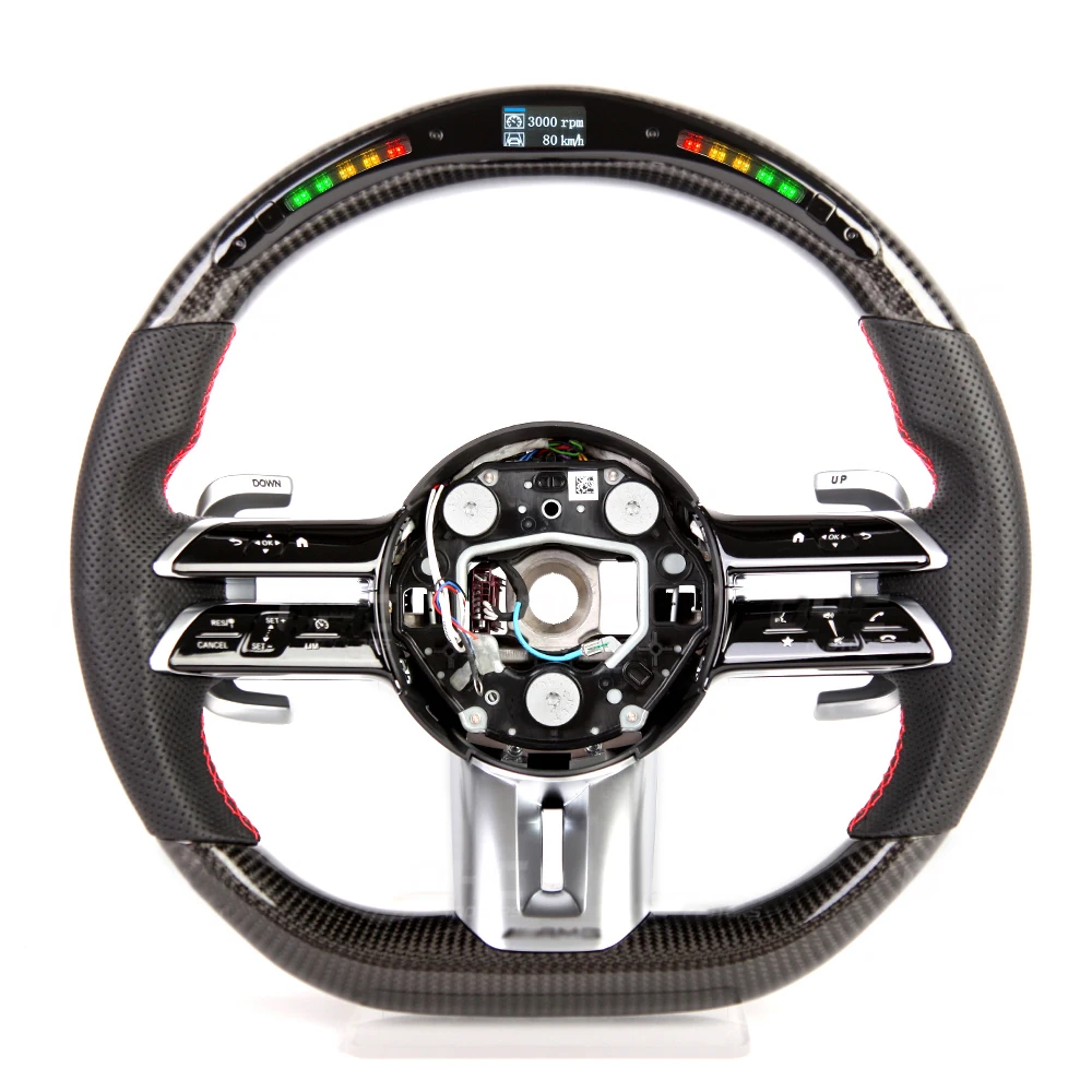 LED Racing Carbon Fiber Steering Wheel Fit for Mercedes benz 2021 AMG GLC E C S G Class C43 C238 A45 G500 G63 Steering Wheel
LED Racing Carbon Fiber Steering Wheel Fit for Mercedes benz 2021 AMG GLC E C S G Class C43 C238 A45 G500 G63 Steering Wheel