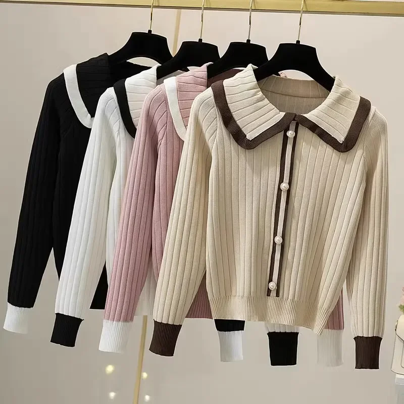 2024 Autumn Winter Small Knitted Sweaters Long Sleeve Knitted Pullover Women's Base Sweater Tops Fashion Pullovers And Sweaters
2024 Autumn Winter Small Knitted Sweaters Long Sleeve Knitted Pullover Women's Base Sweater Tops Fashion Pullovers And Sweaters