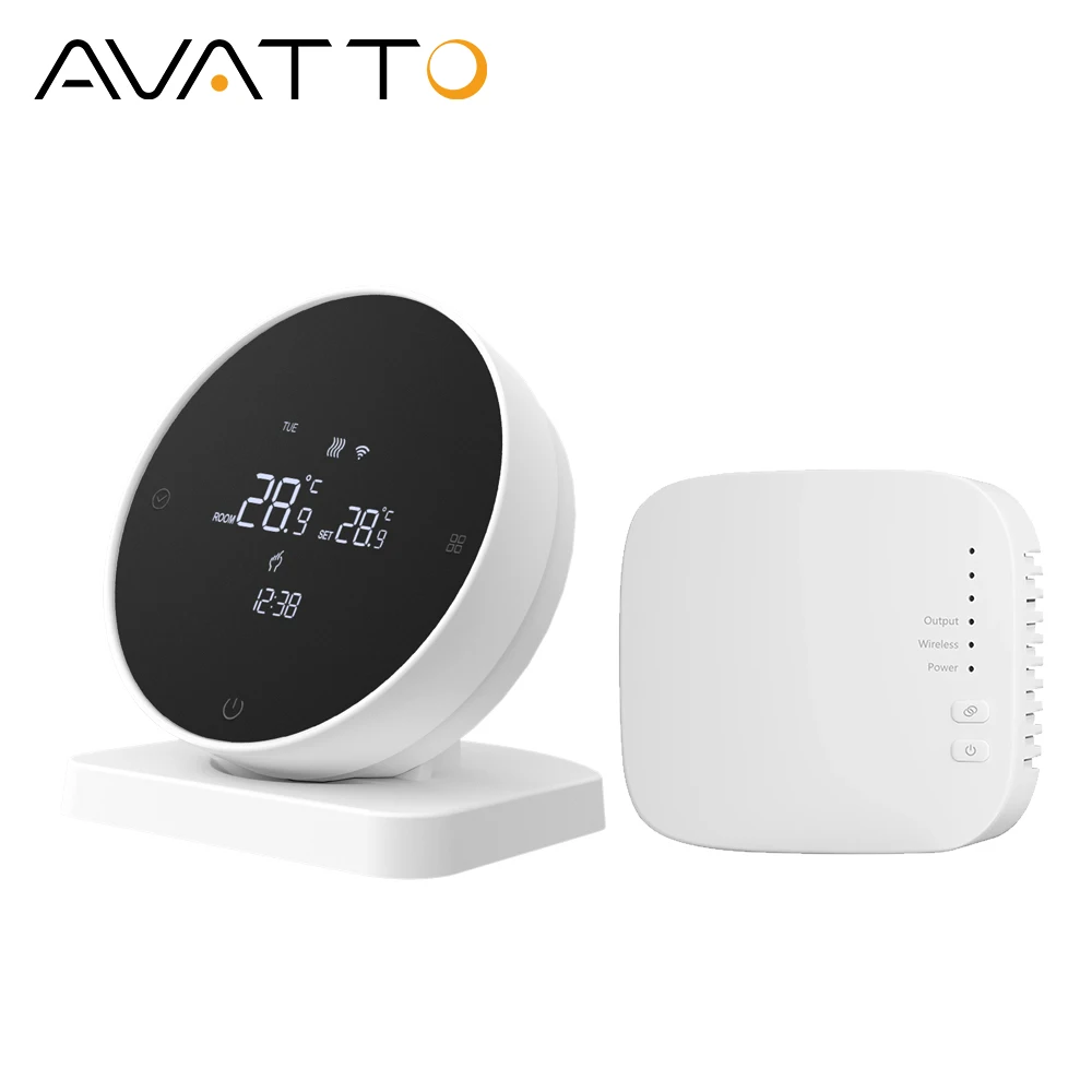 Умный термостат AVATTO с Wi-Fi, Беспроводной регулятор температуры для нагрева газового котла, работает с Alexa Google Home
Умный термостат AVATTO с Wi-Fi, Беспроводной регулятор температуры для нагрева газового котла, работает с Alexa Google Home