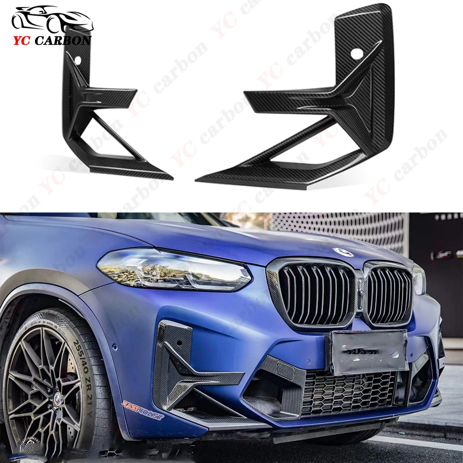 For BMW X3M F97 2022+ Dry Carbon fiber front tuyere front bumper fog lamp frame tuyere decorative parts body kit
For BMW X3M F97 2022+ Dry Carbon fiber front tuyere front bumper fog lamp frame tuyere decorative parts body kit