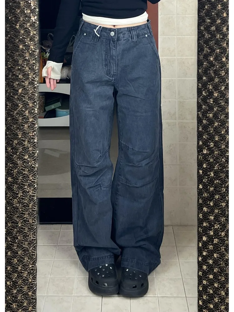 Retro American Vintage Workwear Jeans Men's Women's Straight Leg Washed Casual Trousers Autumn Season Non-deformable
Retro American Vintage Workwear Jeans Men's Women's Straight Leg Washed Casual Trousers Autumn Season Non-deformable