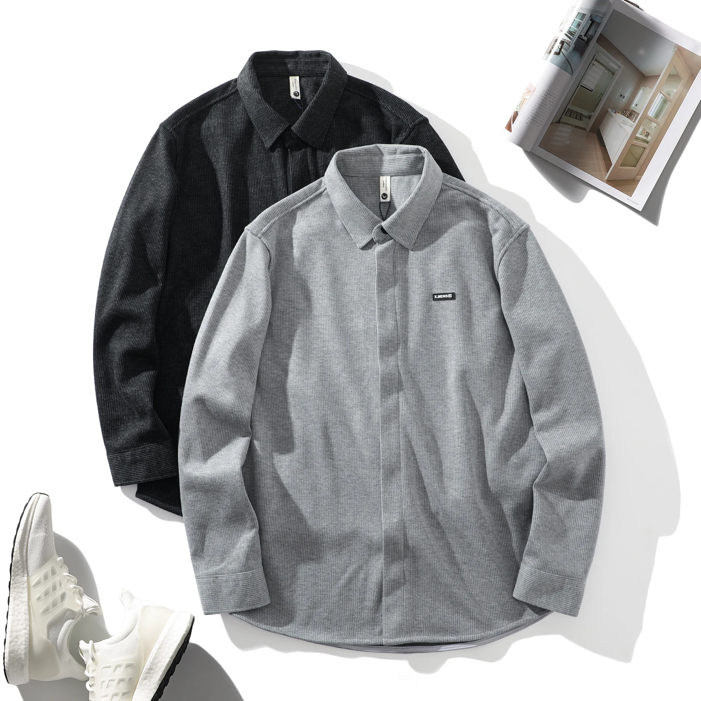 Мужская демисезонная куртка Trade King из ацетатной шерсти: комфортная, дышащая, повседневная, стильная, удлиненная...
Мужская демисезонная куртка Trade King из ацетатной шерсти: комфортная, дышащая, повседневная, стильная, удлиненная...