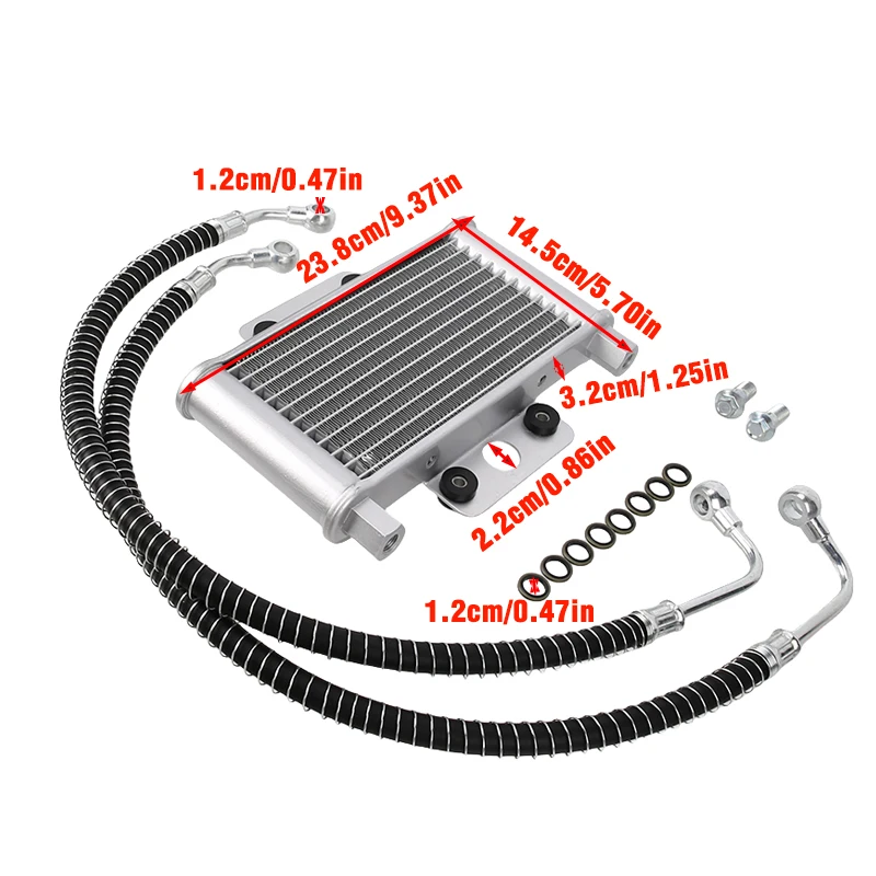 Stable and reliable GY6 oil cooler for modifying radiator systems for beach bikes/off-road motorcycles
Stable and reliable GY6 oil cooler for modifying radiator systems for beach bikes/off-road motorcycles