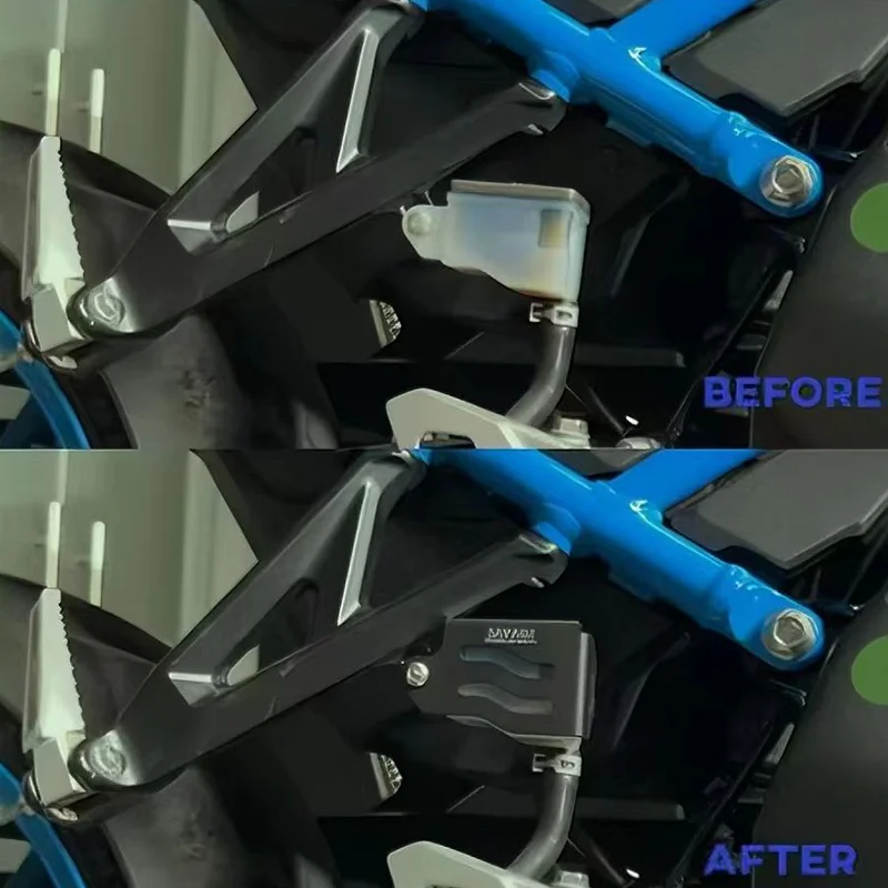 GSXS1000GT 2025 Motorcycle Rear Brake Fluid Reservoir Guard Cover For Suzuki GSX-S1000GT GSX8S GSX8R GSXS8R GSX 8S 8R S1000GT