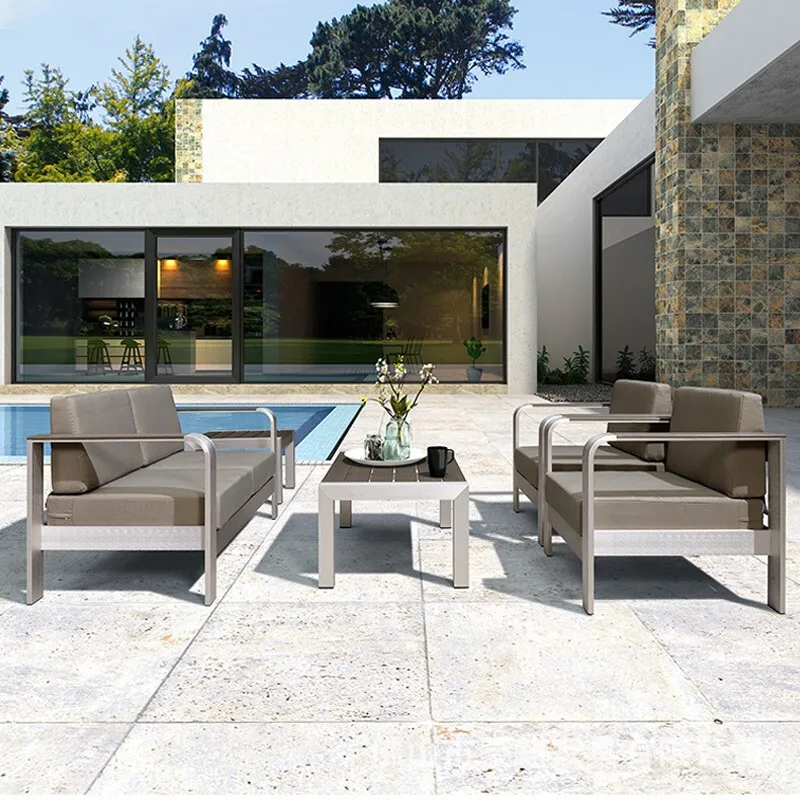 Outdoor leisure sofa combination villa office living room Nordic outdoor anti-corrosion sun room aluminum alloy coffee table
Outdoor leisure sofa combination villa office living room Nordic outdoor anti-corrosion sun room aluminum alloy coffee table