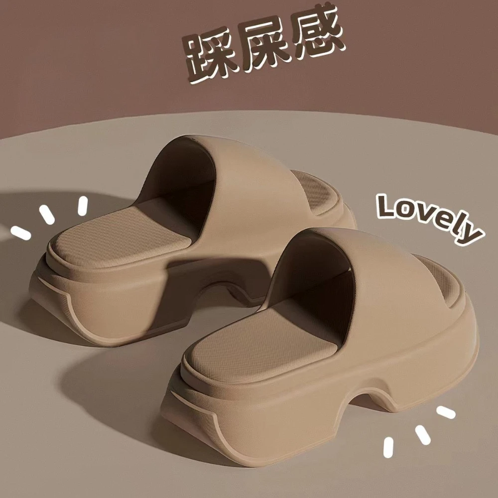 Thick soled, height increasing, poop like slippers for women's new summer beach look taller when worn on the outside
Thick soled, height increasing, poop like slippers for women's new summer beach look taller when worn on the outside