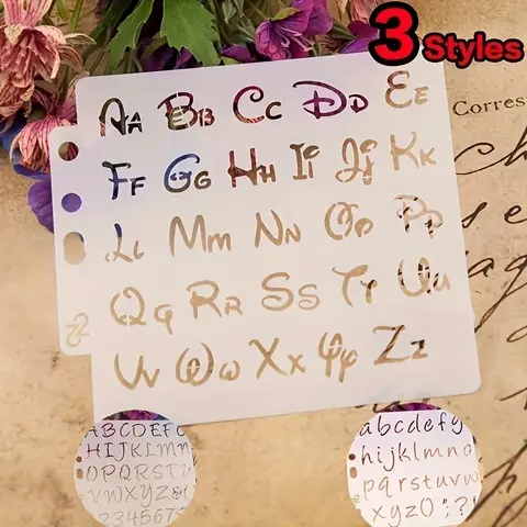 Pochoirs de lettres de l'alphabet pour bricolage, modèle de peinture, scrapbooking, gaufrage, estampage, carte d'album, gaufrage décoratif, cartes en papier