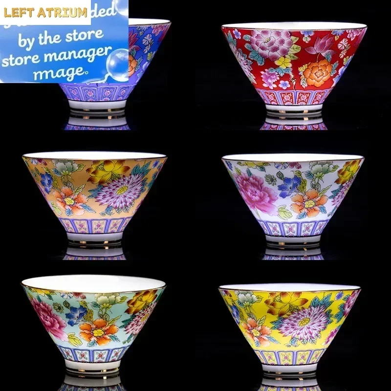 4 Pcs/set Jingdezhen Exquisite Pastel Tea Cup Ceramic Hand Painted Teacup Master Cup Personal Cup Office Household Tea Set
4 Pcs/set Jingdezhen Exquisite Pastel Tea Cup Ceramic Hand Painted Teacup Master Cup Personal Cup Office Household Tea Set