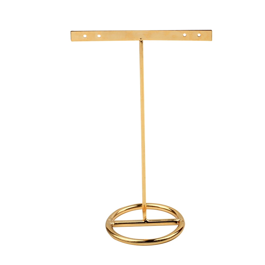 T-Shape Earring Stand Metal Jewelry Display Rack Organizer Golden Small Size For Mothers Day Valentines Day Christmas
T-Shape Earring Stand Metal Jewelry Display Rack Organizer Golden Small Size For Mothers Day Valentines Day Christmas