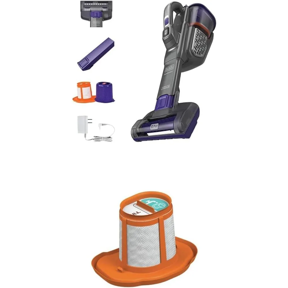 Ручной пылесос BLACK+DECKER Dustbuster для домашних животных, беспроводной, AdvancedClean+, серый со сменным фильтром (HHVK515JP07 и HHVKF10)
Ручной пылесос BLACK+DECKER Dustbuster для домашних животных, беспроводной, AdvancedClean+, серый со сменным фильтром (HHVK515JP07 и HHVKF10)