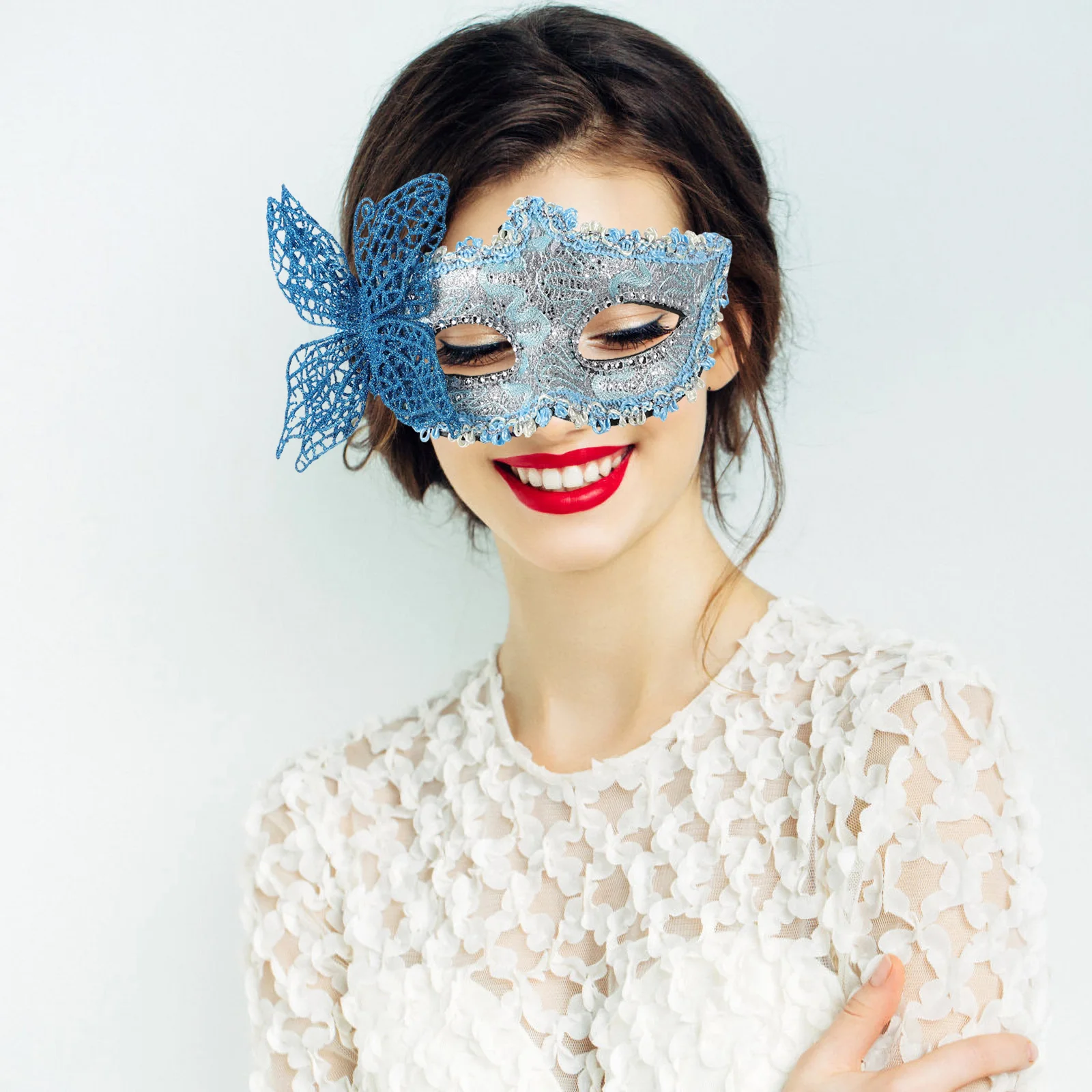 Masquerade Mask Lace Plastic Half Face Party Mask Ribbon Band for Women Halloween Cosplay Costume Party Prop
Masquerade Mask Lace Plastic Half Face Party Mask Ribbon Band for Women Halloween Cosplay Costume Party Prop