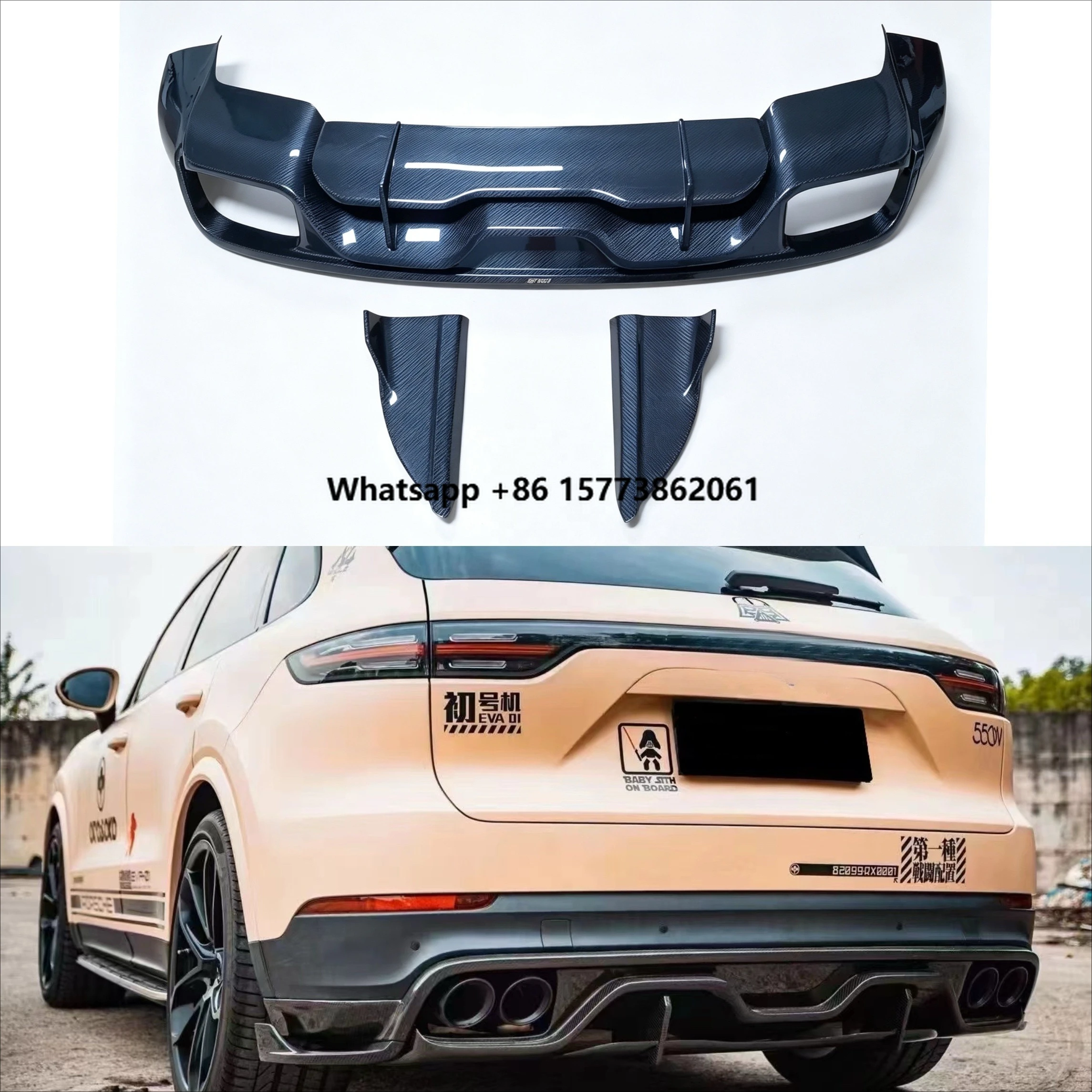 For CAYENE 2018-2023 Carbon Fiber TAK-D Style Rear Spoiler Diffuser Factory Direct
For CAYENE 2018-2023 Carbon Fiber TAK-D Style Rear Spoiler Diffuser Factory Direct