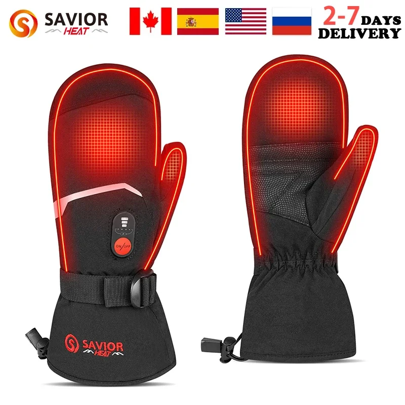 Savior Heat Winter Mittens Ski Heated Gloves Rechargeable Eelctric Battery for Men Women Keep Warm Heated Outdoor Sports Gloves
Savior Heat Winter Mittens Ski Heated Gloves Rechargeable Eelctric Battery for Men Women Keep Warm Heated Outdoor Sports Gloves