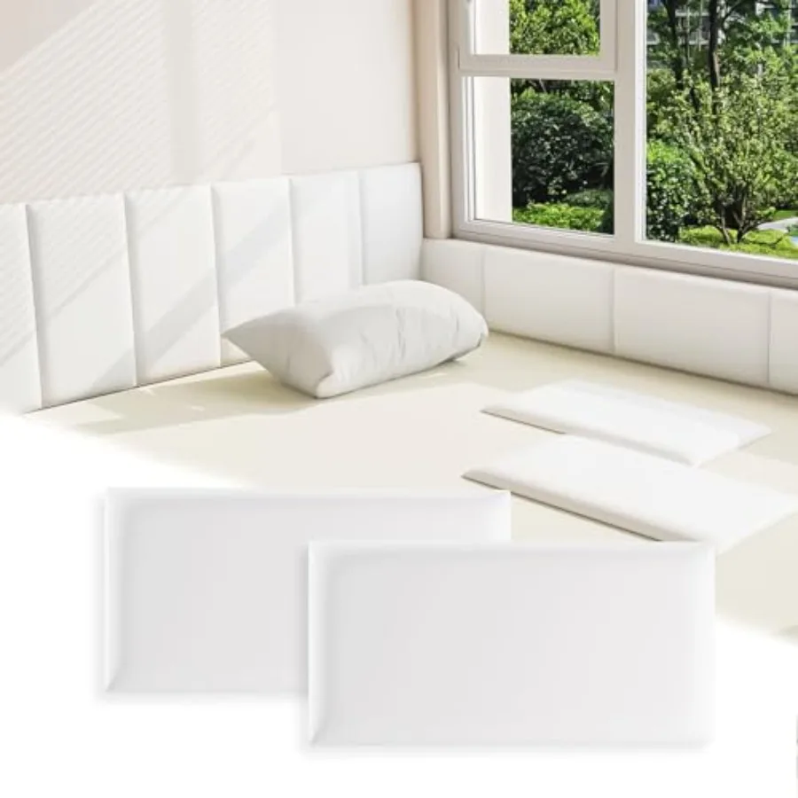 3D Anti-Collision Wall Padding for,Peel and Stick Headboard Pack of 6 Panels Sized 7.8" x 15.7", Self-Adhesive Panels for Bedro
3D Anti-Collision Wall Padding for,Peel and Stick Headboard Pack of 6 Panels Sized 7.8" x 15.7", Self-Adhesive Panels for Bedro