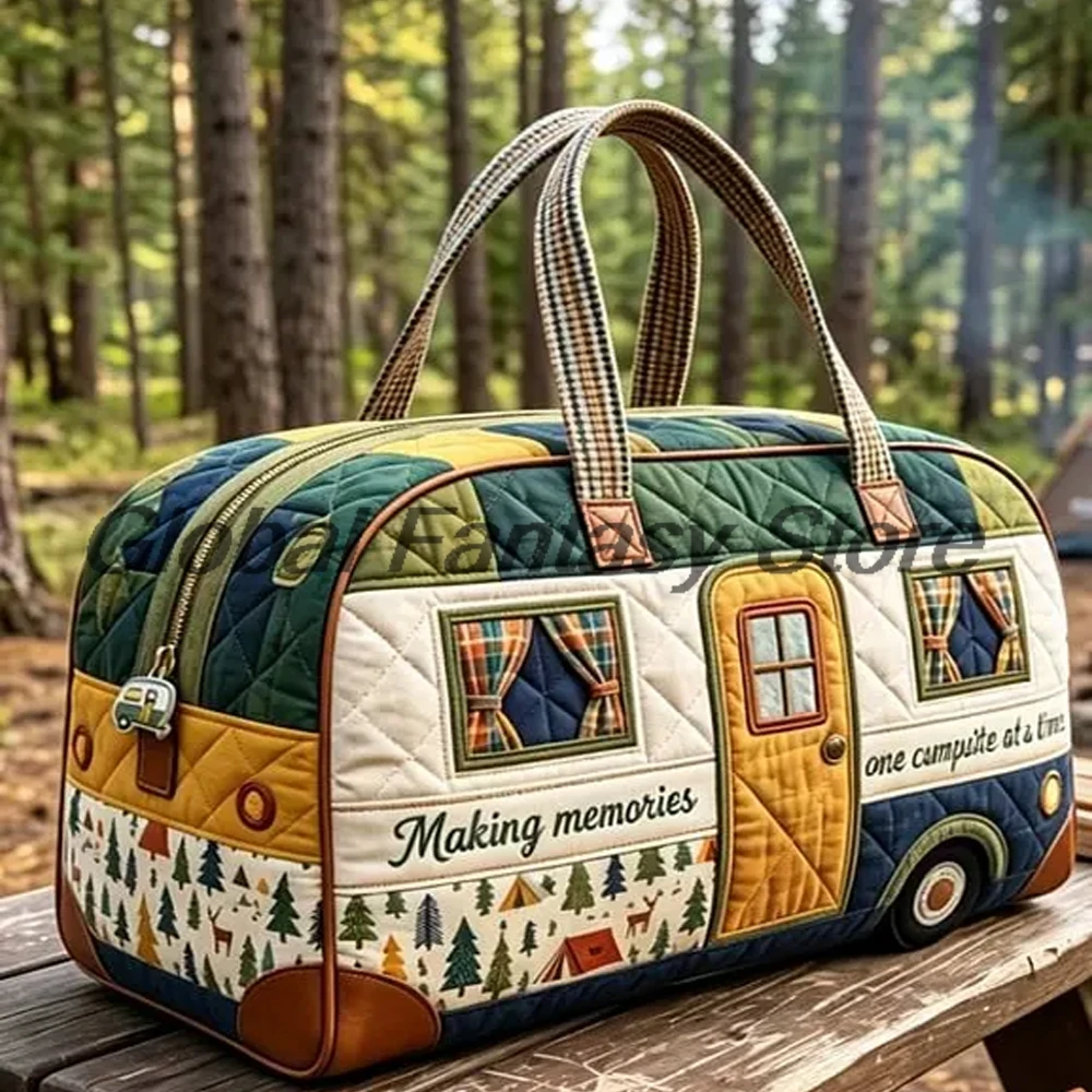Woodland Journey Quilted Duffle Bag Forest Camping Travel Tote Handbag Women Men Outdoor Weekender Bag
Woodland Journey Quilted Duffle Bag Forest Camping Travel Tote Handbag Women Men Outdoor Weekender Bag