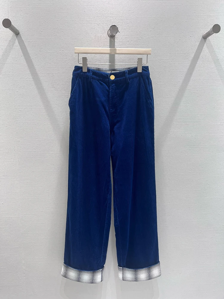 Autumn winter New style Jeans Woman Dark blue High waist Loose Wide-leg pants ElegantCommuting style Pure cotton Material
Autumn winter New style Jeans Woman Dark blue High waist Loose Wide-leg pants ElegantCommuting style Pure cotton Material