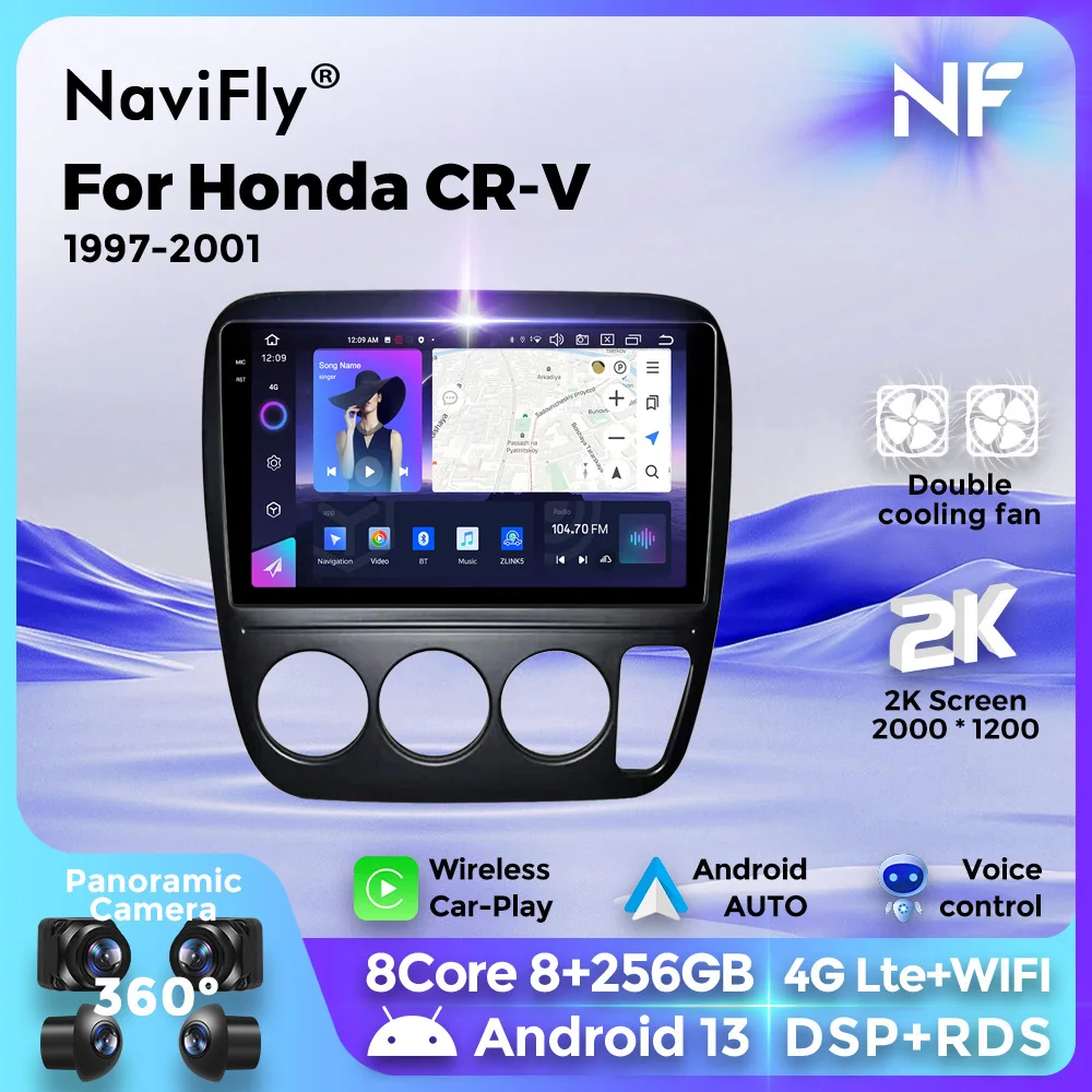 DSP Autoradio Android For Honda CRV CR-V 3 1997-2001 Car Multimedia Radio GPS Navigation Stereo Audio Players 8 Core 8+256G WIFI
DSP Autoradio Android For Honda CRV CR-V 3 1997-2001 Car Multimedia Radio GPS Navigation Stereo Audio Players 8 Core 8+256G WIFI