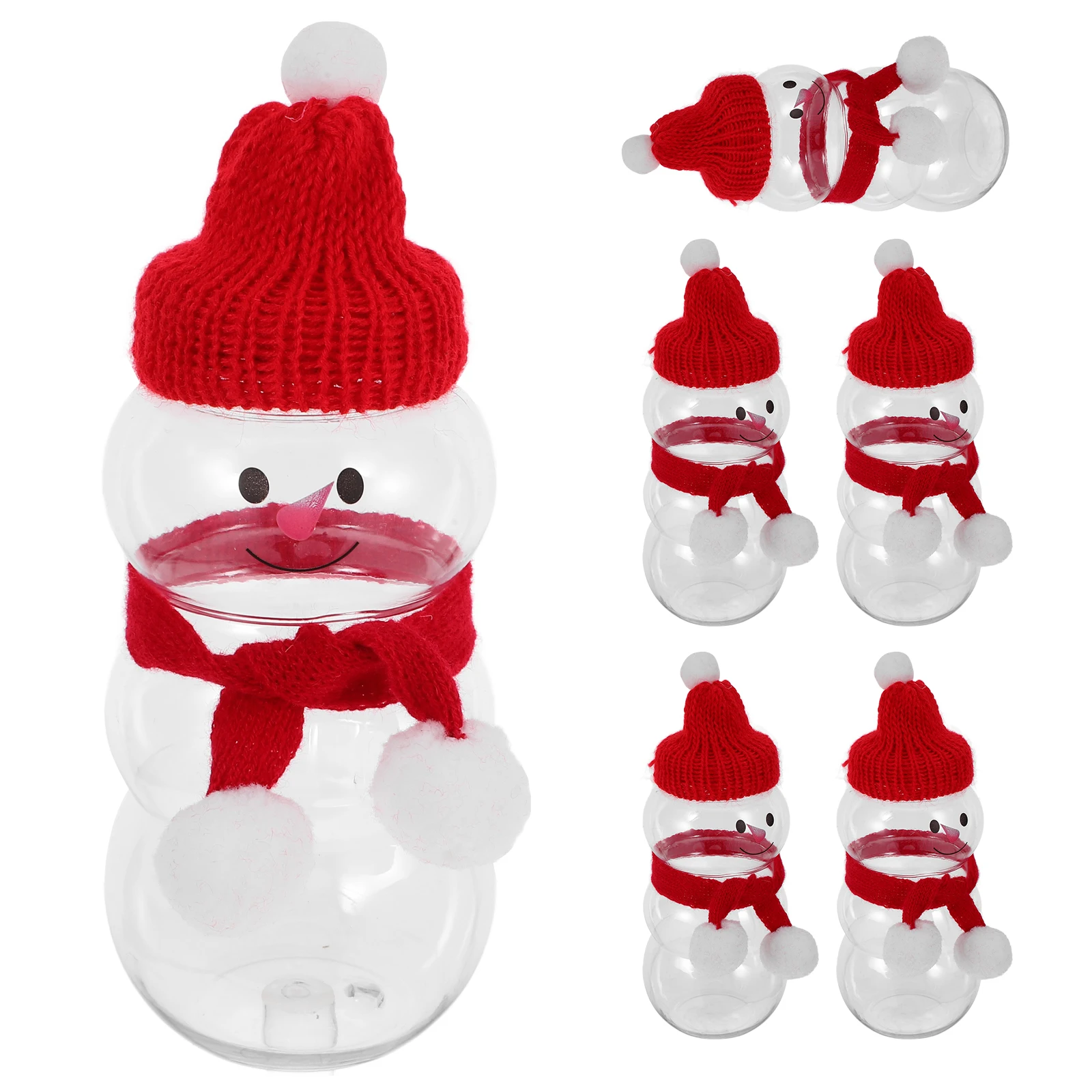 6Sets Xmas Beverage Bottles Snowman Shape Christmas Drink Containers Candy Storage Bottle Reusable Plastic Jar
6Sets Xmas Beverage Bottles Snowman Shape Christmas Drink Containers Candy Storage Bottle Reusable Plastic Jar