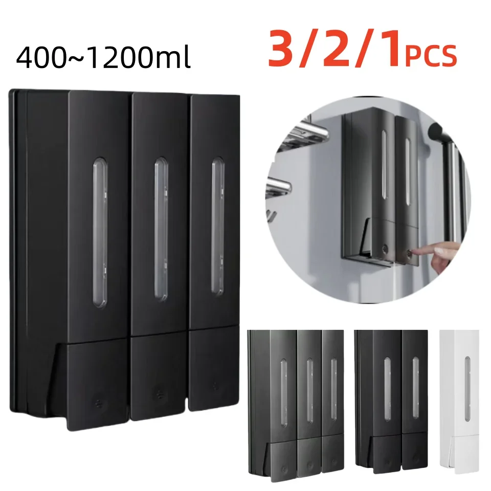 Soap Dispenser Wall Mounted Shower Shampoo Liquid Dispenser Hand Sanitizer Soap Container Soap and Gel Dispenser for Hotel Pumps
Soap Dispenser Wall Mounted Shower Shampoo Liquid Dispenser Hand Sanitizer Soap Container Soap and Gel Dispenser for Hotel Pumps