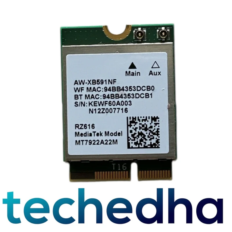 For Acer Nitro 14 AN14-41 N24C6 WLAN WiFi Network Wireless Card AW-XB591NF GRADE A
For Acer Nitro 14 AN14-41 N24C6 WLAN WiFi Network Wireless Card AW-XB591NF GRADE A