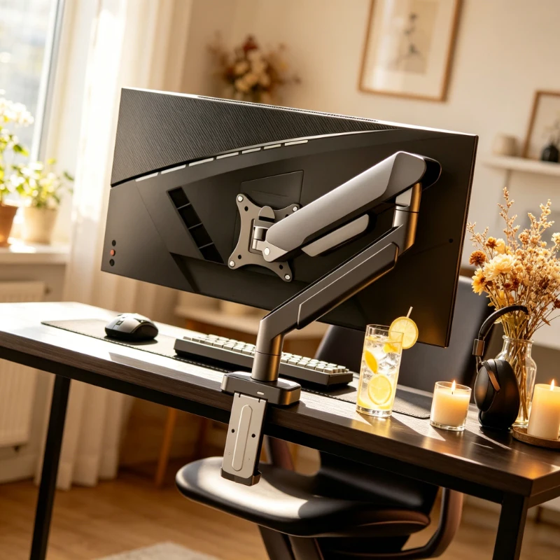 35 Inch Single Screen Monitor Bracket, Adjustable Desktop Mount, Sturdy Support Holder in Black and White Color
35 Inch Single Screen Monitor Bracket, Adjustable Desktop Mount, Sturdy Support Holder in Black and White Color
