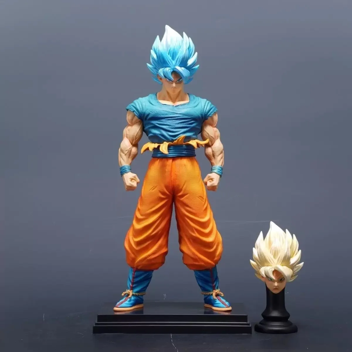 31 см Dragon Ball Z Son Goku Фигурка Super Saiyan Blue Goku Фигурки Головы Сменная статуя из ПВХ Коллекция Модель Игрушки Подарок
31 см Dragon Ball Z Son Goku Фигурка Super Saiyan Blue Goku Фигурки Головы Сменная статуя из ПВХ Коллекция Модель Игрушки Подарок