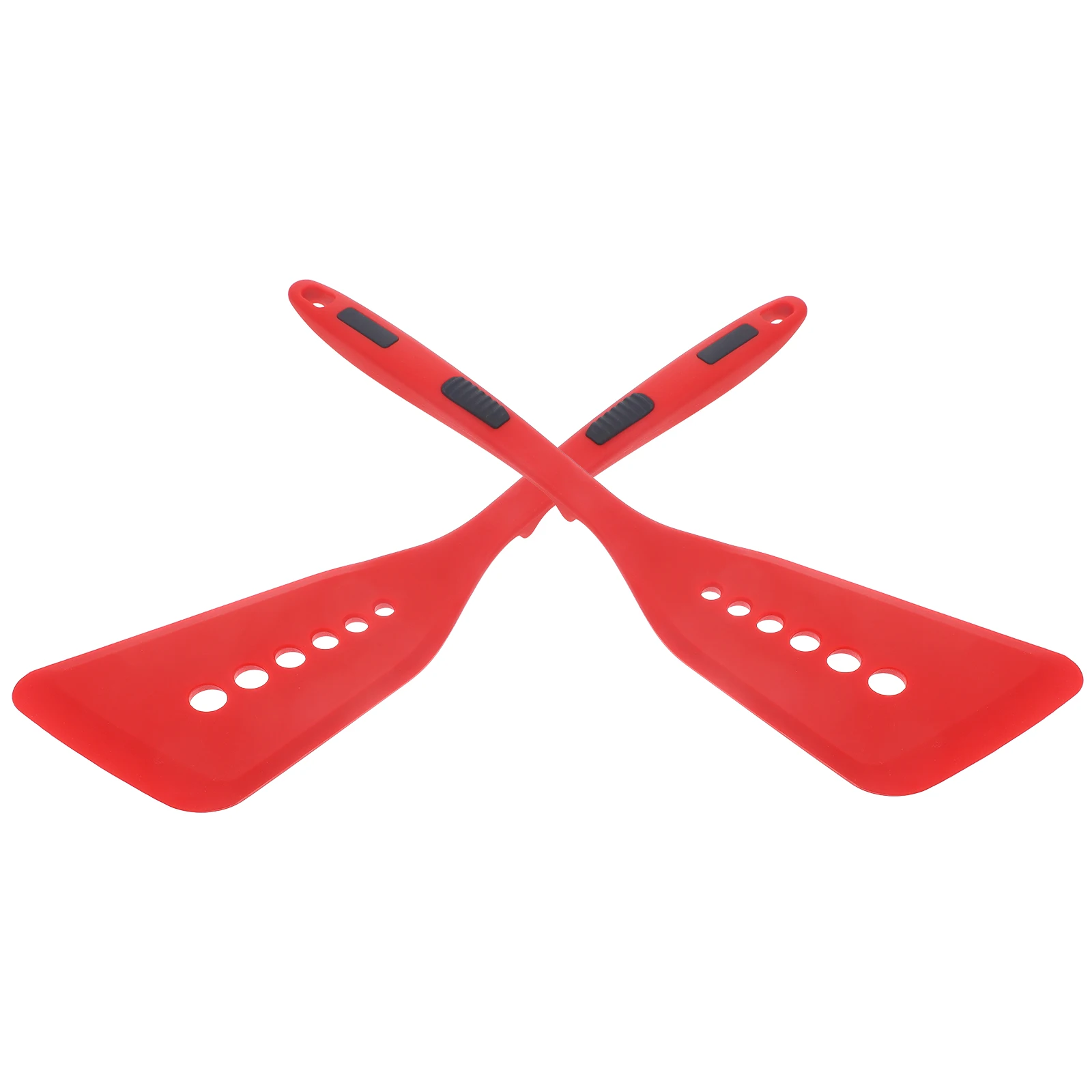 2 Pcs Black Red Silicone Spatula Kitchen Accessory Non stick Frying Wok Tool Safe Material Use Long Time Hanging Hole
2 Pcs Black Red Silicone Spatula Kitchen Accessory Non stick Frying Wok Tool Safe Material Use Long Time Hanging Hole