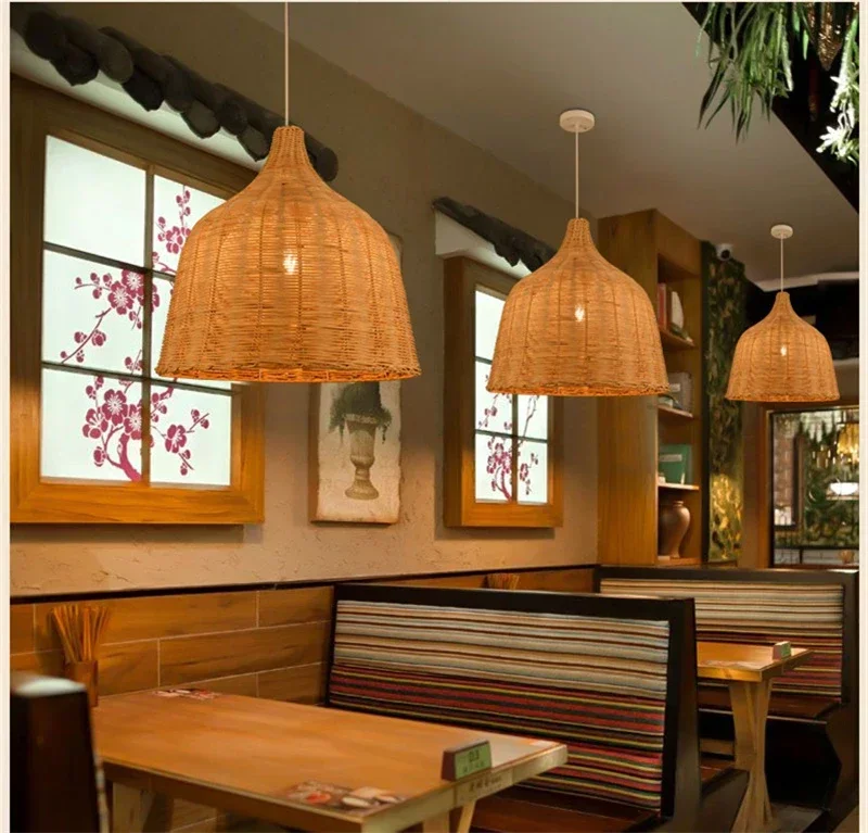 Modern Pendant Lights Hand Woven Rattan Hanging Lamps Restaurant Kitchen Fixture Industrial Lighting Art Decor Luminaire
Modern Pendant Lights Hand Woven Rattan Hanging Lamps Restaurant Kitchen Fixture Industrial Lighting Art Decor Luminaire